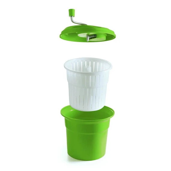 Saláta centrifuga, HENDI, 12L, Zöld, ⌀335x(H)430mm – 2. kép