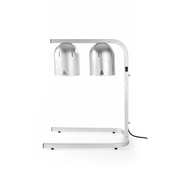 2 LÁMPÁS INFRAVÖRÖS MELEGENTARTÓ, HENDI, EZÜST, 230V/500W