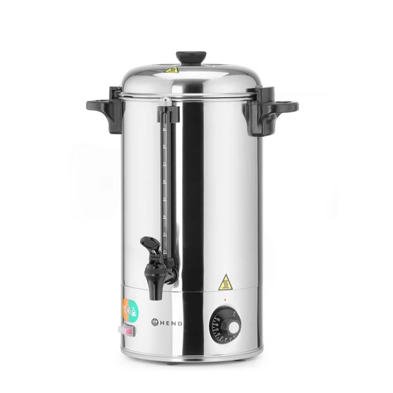 Ital melegentartó termosz, HENDI, 9L, Ezüst, 230V/2200W – 2. kép