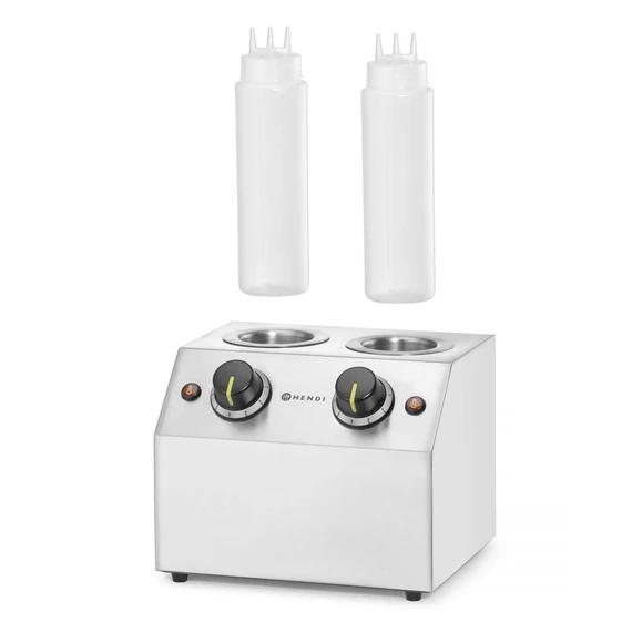 Dupla szószmelegítő, HENDI, 1,3L, 220-240V/400W, 270x223x(H)282mm – 3. kép