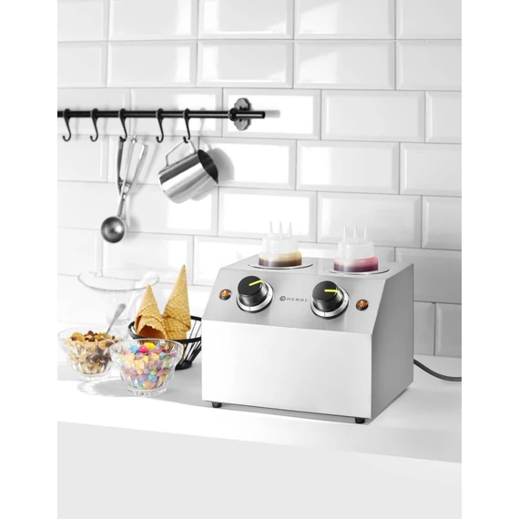 Dupla szószmelegítő, HENDI, 1,3L, 220-240V/400W, 270x223x(H)282mm – 5. kép