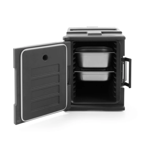 Termoláda 2x GN 1/1 200, AmerBox, Sötét szürke – 2. kép