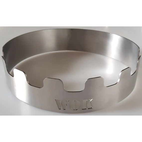 270 MM-ES WOK ADAPTER ROZSDAMENTES, 2 MM-ES ACÉLBÓL