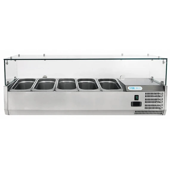 120CM -ES 5XGN1/4-ES FELTÉTHŰTŐ, LEHELETVÉDŐ ÜVEGGEL