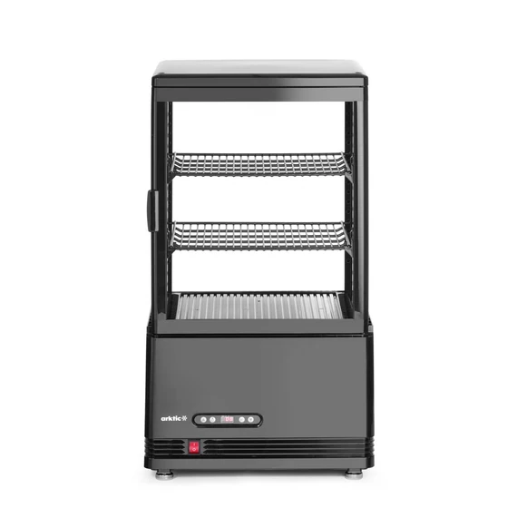 Bemutató vitrin 58L, Arktic, fekete, 230V/170W, 406x452x(H)830mm