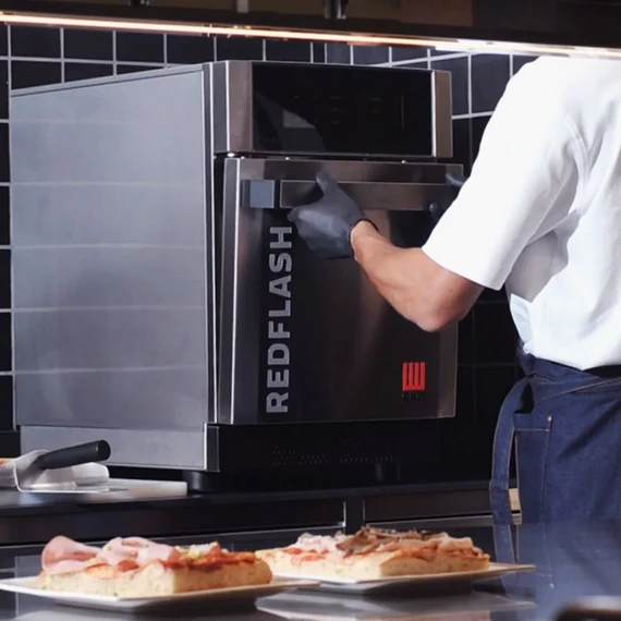 Tecnoeka REDFLASH RAPIDSÜTŐ, konvekciós, öntisztító programmal, inox, 1 fázis – 3. kép