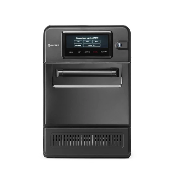 Nagy sebességű CombiTurbo sütő, HENDI, 18L, Fekete, 230V/3000W, 402x735x(H)608mm