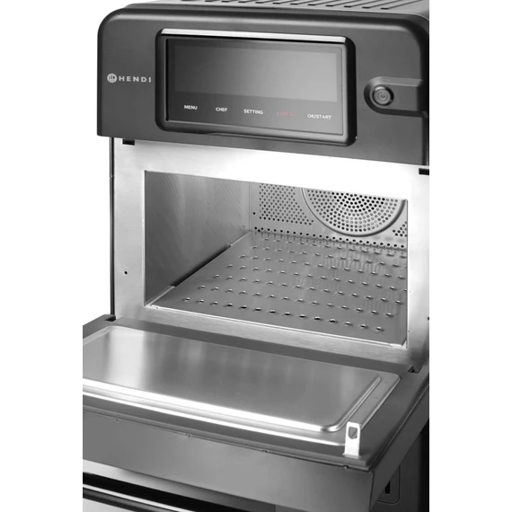 Nagy sebességű CombiTurbo sütő, HENDI, 18L, Fekete, 230V/3000W, 402x735x(H)608mm – 4. kép