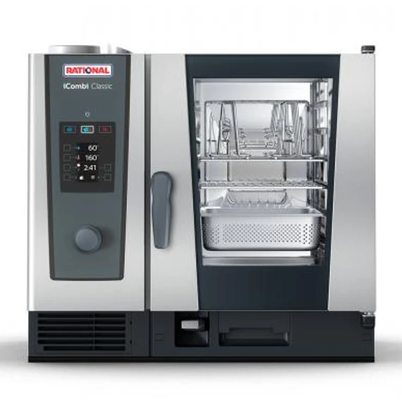 Rational iCombi Classic 6 tálcatartós, 1/1, elektromos kombi sütő-pároló