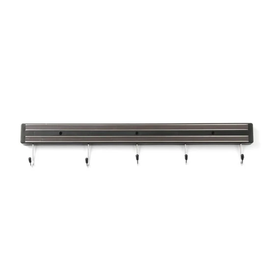 Késtartó mágnes akasztókkal, HENDI, 5 kampó, (L)470mm