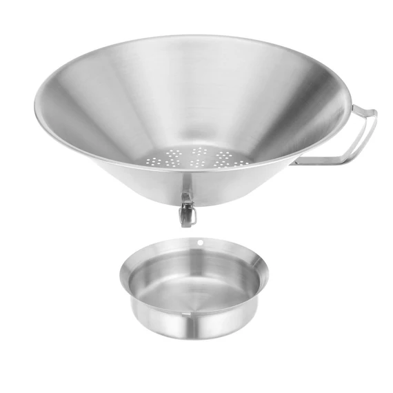 Sült burgonya szűrőedény rozsdamentes acél, HENDI, ⌀410x(H)170mm – 2. kép