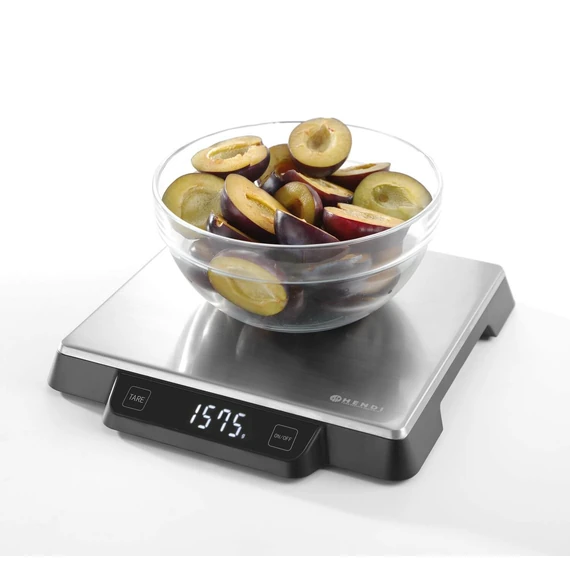 Konyhai mérleg 15 kg, HENDI, 266x269x(H)34mm – 3. kép