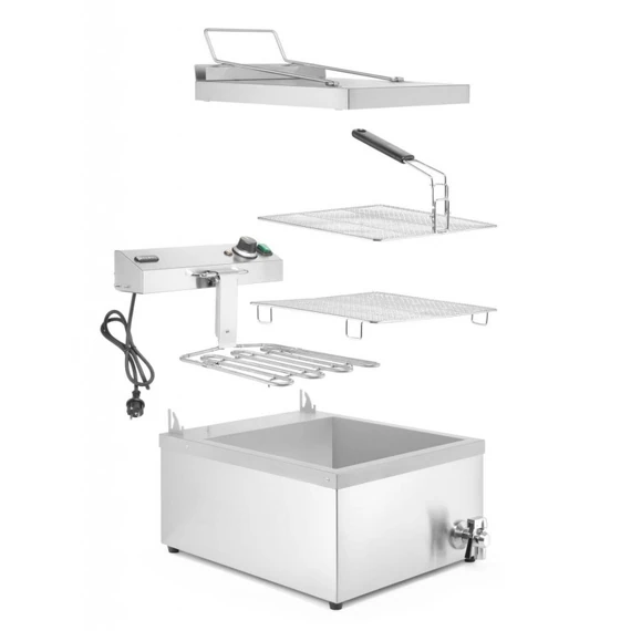 Olajsütő, HENDI, 12L, 230V/3500W, 630x860x(H)438mm – 4. kép