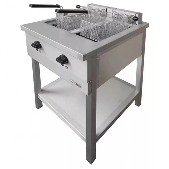 Emax Elektromos olajsütő, 700-as, 2x10 L, 9 kW – 2. kép