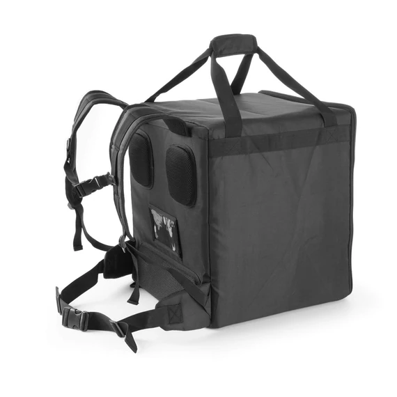 Szigetelt élelmiszer szállító hátizsák, HENDI, 75,2L, Fekete, 410x410x(H)480mm – 2. kép
