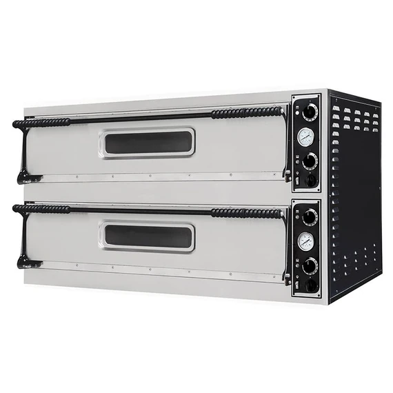 Körbe samottlapos PRISMAFOOD 9+9-es pizzakemence