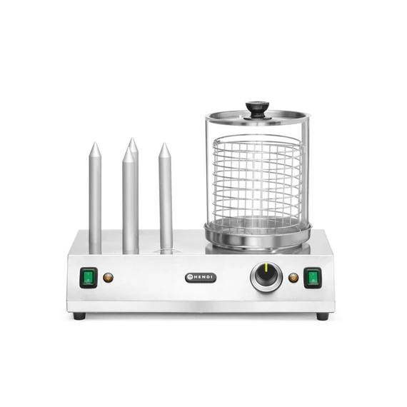 Kolbász- és Hot dog melegentartó, HENDI, 230V/550W, 500x310x(H)395mm