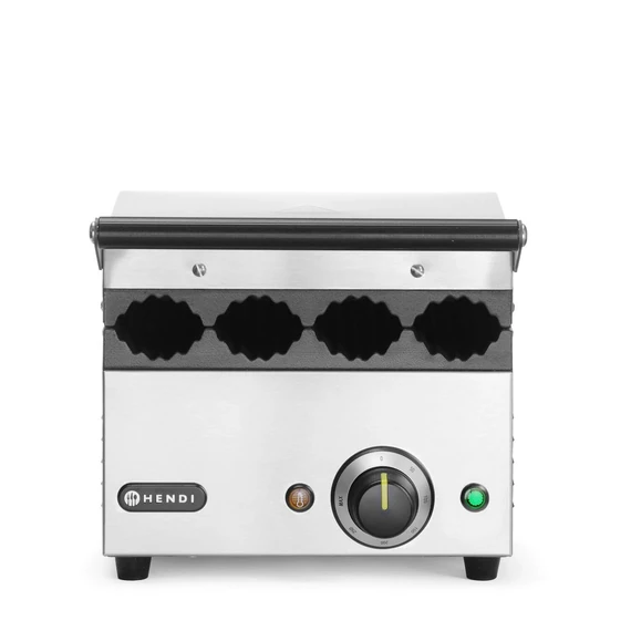 Kontaktgrill hot dogok és wrapek készítéséhez, HENDI, 220-240V/1800W, 385x285x(H)254mm