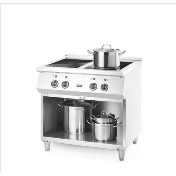 Indukciós tűzhely 4 főzőlappal, HENDI, 400V/17000W, 800x720x(H)854mm – 2. kép
