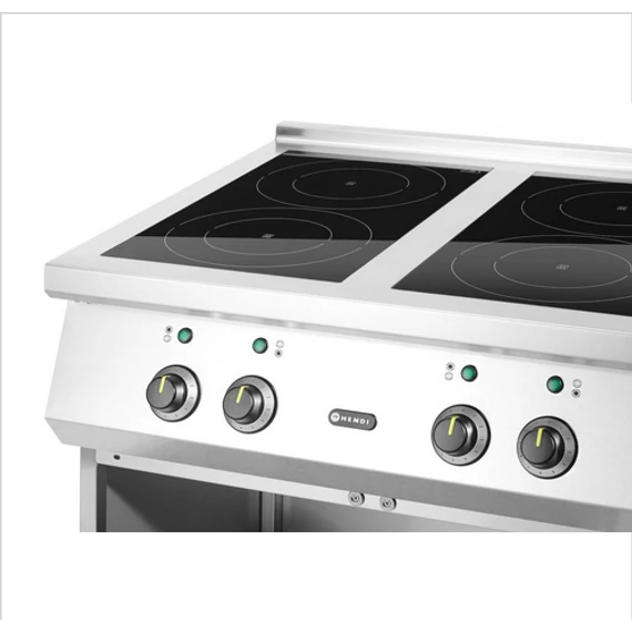 Indukciós tűzhely 4 főzőlappal, HENDI, 400V/17000W, 800x720x(H)854mm – 3. kép